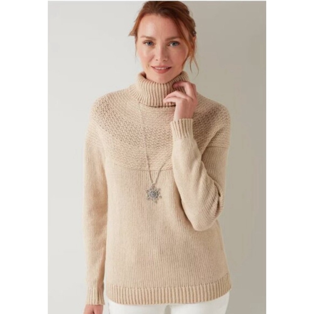 NWT J. Jill  Townscape
Turtleneck Sequin